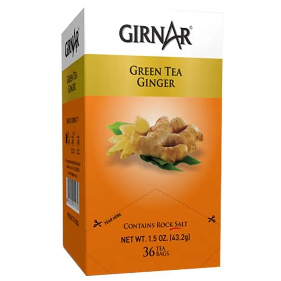 Girnar Green Tea Bag - Ginger, 36 pcs-1.webp